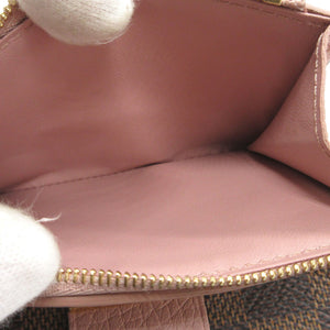 美品 ルイヴィトン N60208 ダミエ レザー ポルトフォイユ クロワゼット コンパクトウォレット マグノリア 財布 0118【中古】LOUIS VUITTON