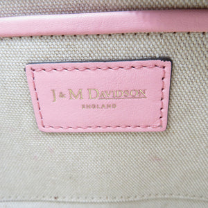 新品同様 ジェイアンドエム デヴィッドソン レザー ゴールド金具 ピンク ショルダーバッグ 0143【中古】J&M DAVIDSON