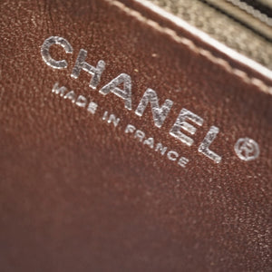 シャネル 復刻トート キャビアスキン ブラウン バッグ 0153【中古】CHANEL