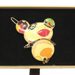 未使用 ルイ ヴィトン 村上隆 キャラクターズ M92595 パンダ フラワーハットマン オニオンヘッド バレッタ 髪留め アクセサリー LV 0168 【中古】 LOUIS VUITTON