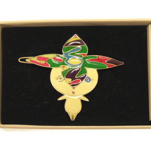 未使用 ルイ ヴィトン 村上隆 キャラクターズ M92595 パンダ フラワーハットマン オニオンヘッド バレッタ 髪留め アクセサリー LV 0168 【中古】 LOUIS VUITTON