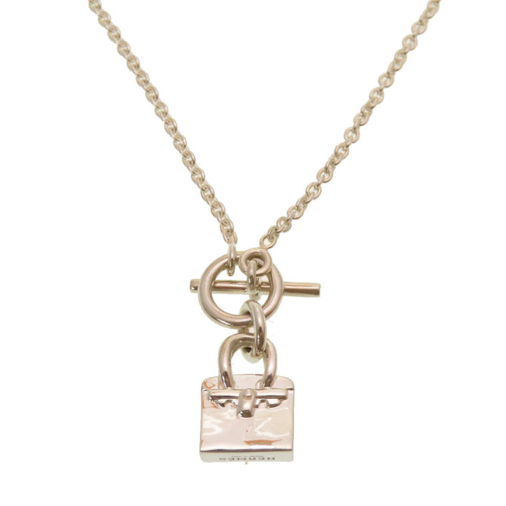 美品 エルメス バーキン モチーフ アミュレット シルバー925 ネックレス アクセサリー 0178 【中古】 HERMES