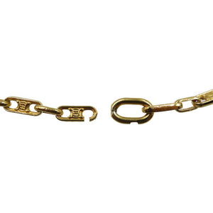 セリーヌ マカダム ロング GP ゴールド ネックレス 0209【中古】CELINE