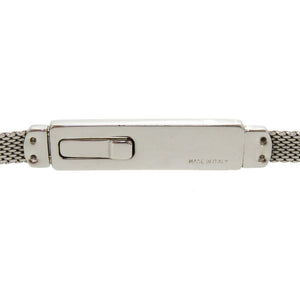 美品 グッチ プレート ベルト メタル シルバー 0218 【中古】 GUCCI レディース