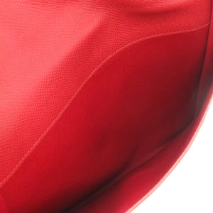 エルメス クシュベル レッド ゴールド金具 〇Z刻印 ヴィンテージ クラッチバッグ バッグ 0225 【中古】 HERMES セカンドカップ