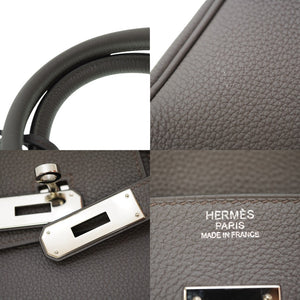 新品同様 エルメス バーキン30 トゴ エタン シルバー金具 C刻印(2018年製) ハンドバッグ 0017 【中古】 HERMES