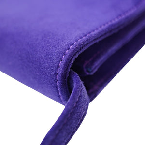 美品 エルメス ヴィンテージ ドブリス ショルダー クラッチ バッグ パープル 〇S刻印 スエード 0058【中古】HERMES ストラップ