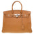 美品 エルメス バーキン35 トリヨンクレマンス ゴールド シルバー金具 □L刻印 ハンドバッグ 茶 0078 【中古】 HERMES