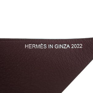未使用 エルメス プティアッシュ 風車 2022年 銀座 ウッド エプソン レッド系 0079【中古】HERMES