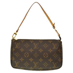 ルイヴィトン モノグラム アクセソワール ポーチ M51980 ブラウン LV 0085【中古】LOUIS VUITTON