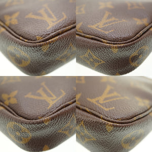 ルイヴィトン モノグラム アクセソワール ポーチ M51980 ブラウン LV 0085【中古】LOUIS VUITTON