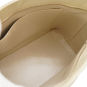 美品 シャネル 復刻トート キャビアスキン アイボリーグレー ゴールド金具 トートバッグ 0088【中古】CHANEL