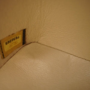 美品 シャネル 復刻トート キャビアスキン アイボリーグレー ゴールド金具 トートバッグ 0088【中古】CHANEL