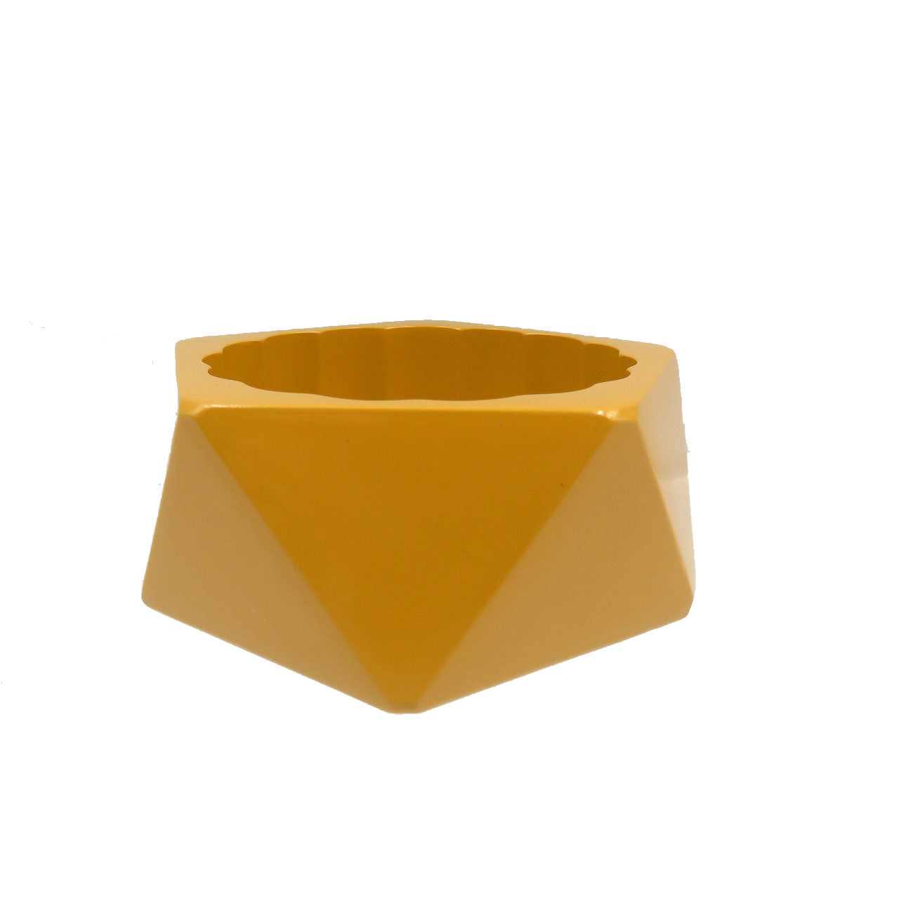 美品 グッチ アクリル マスタード イエロー バングル 0115【中古】GUCCI