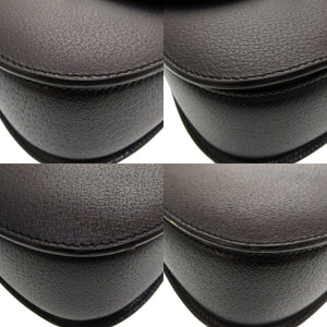 美品 グッチ バンブー レザー ブラック 000 2113 0633 ハンドバッグ バッグ 黒 0187 【中古】 GUCCI