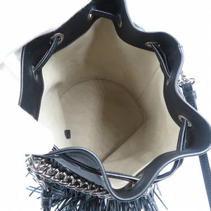 美品 ジェイアンドエムデヴィッドソン フリンジ カーニバル M レザー シルバー金具 ブラック 3WAY ショルダーバッグ 0203【中古】J&M DAVIDSON