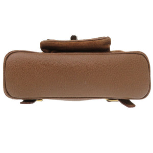 グッチ バンブー スエード ブラウン ゴールド金具 003 2034 リュックサック バッグ 茶 0226 【中古】 GUCCI スエード