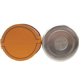 美品 フェンディ 7AR972 レザー オレンジ ステンレスボトル ショルダー ボトルホルダー 0230【中古】FENDI