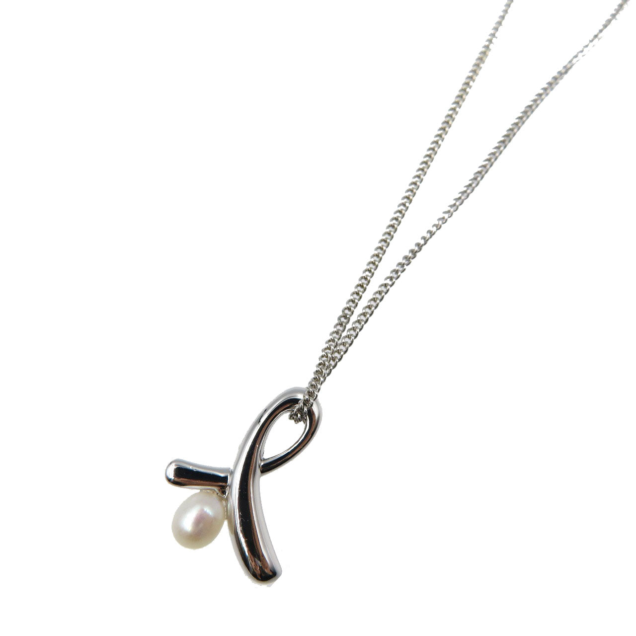 美品 タサキ 田崎真珠ペンダント シルバー925 淡水パール ネックレス 0237【中古】TASAKI SHINJU