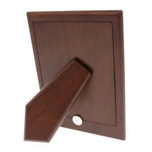 新品同様 カルティエ ロゴ メタル ウッド シルバー フォトフレーム 0238【中古】CARTIER