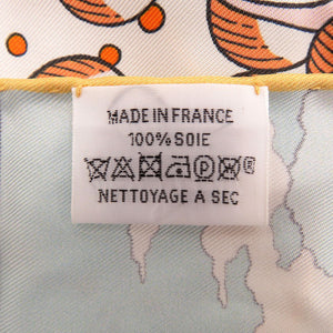 新品同様 エルメス マキシツイリー LE PREMIER CHANT WOW シルク モーブ ブラウン ブルー スカーフ 0240【中古】HERMES