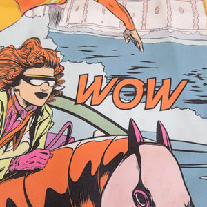 新品同様 エルメス マキシツイリー LE PREMIER CHANT WOW シルク モーブ ブラウン ブルー スカーフ 0240【中古】HERMES