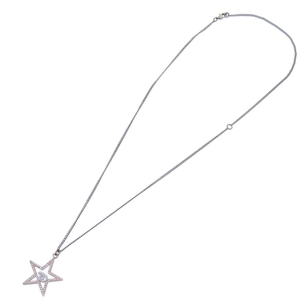 シャネル ココマーク スター ストーン シルバー B17 ネックレス アクセサリー 0242 【中古】 CHANEL