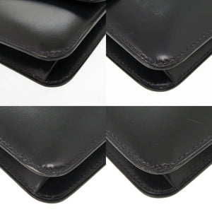 美品 エルメス タッセル ヴィンテージ ボックスカーフ ネイビー ゴールド金具 〇R刻印 ショルダーバッグ 紺 0252 【中古】 HERMES