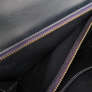 美品 エルメス タッセル ヴィンテージ ボックスカーフ ネイビー ゴールド金具 〇R刻印 ショルダーバッグ 紺 0252 【中古】 HERMES