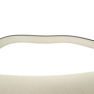 美品 クリスチャン ディオール サドルバッグ レザー ホワイト ゴールド金具 ハンドバッグ 白 0254 【中古】 Christian Dior