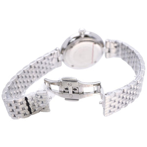 未使用 エンポリオ アルマーニ クオーツ AR-11195 腕時計 ステンレススチール ボーダー 0031【中古】Emporio Armani レディース