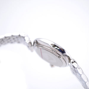 未使用 エンポリオ アルマーニ クオーツ AR-11195 腕時計 ステンレススチール ボーダー 0032【中古】Emporio Armani レディース