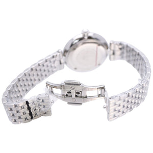 未使用 エンポリオ アルマーニ クオーツ AR-11195 腕時計 ステンレススチール ボーダー 0033【中古】Emporio Armani レディース