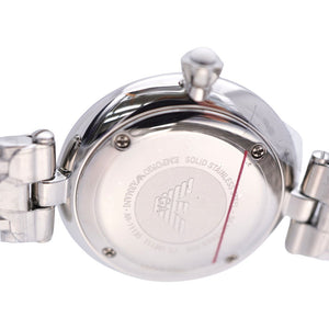 未使用 エンポリオ アルマーニ クオーツ AR-11195 腕時計 ステンレススチール ボーダー 0033【中古】Emporio Armani レディース