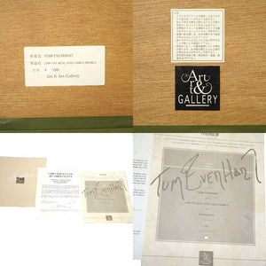 美品 トム・エバーハート LOW FAT MEAL OVER SANTA MONICA リトグラフ スヌーピー 絵画 絵 0074【中古】Tom Everhart