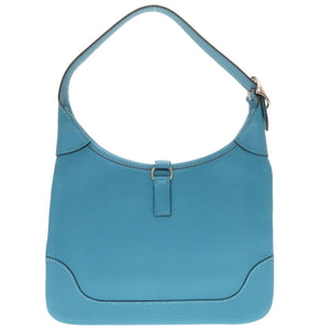 美品 エルメス トリム24 シェーブル ターコイズ シルバー金具 □H刻印 ショルダーバッグ バッグ 青 0092 【中古】 HERMES