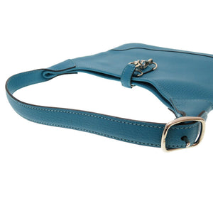 美品 エルメス トリム24 シェーブル ターコイズ シルバー金具 □H刻印 ショルダーバッグ バッグ 青 0092 【中古】 HERMES
