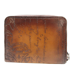 美品 ベルルッティ ワパ カリグラフィ レザー ブラウン 茶 コインケース 財布 0106【中古】BERLUTI