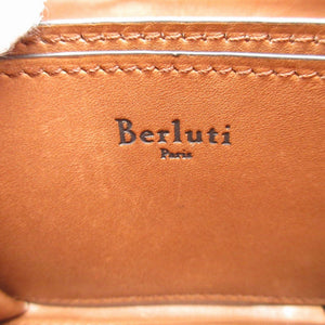 美品 ベルルッティ ワパ カリグラフィ レザー ブラウン 茶 コインケース 財布 0106【中古】BERLUTI