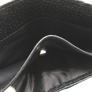 新品同様 グッチ 154182 GGキャンバス レザー ブラック 黒 Wホック財布 財布 0111【中古】GUCCI