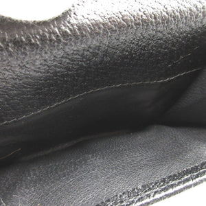 新品同様 グッチ 154182 GGキャンバス レザー ブラック 黒 Wホック財布 財布 0111【中古】GUCCI