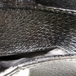 新品同様 グッチ 154182 GGキャンバス レザー ブラック 黒 Wホック財布 財布 0111【中古】GUCCI