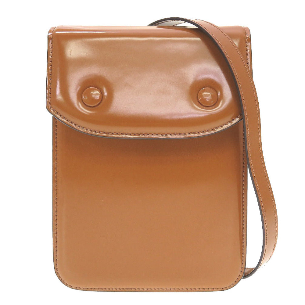 新品同様 メゾンマルジェラ チェスト S35WG0159 レザー ブラウン 茶 ショルダーバッグ 0118【中古】Maison Margiela