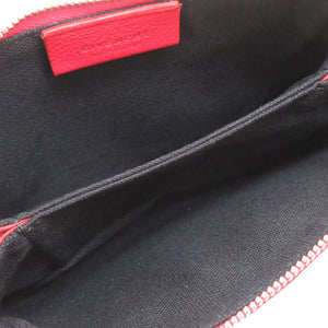 新品同様 ジバンシー BC06863507 レザー ブラック 黒 レッド 赤 チェーン ショルダーポーチ バッグ 0120【中古】GIVENCHY