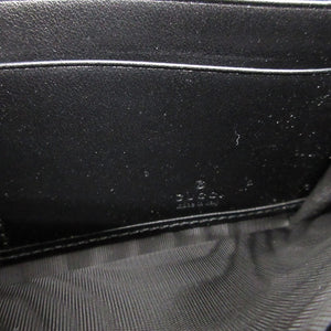 未使用 グッチ 762167 ミニジョーンダブル レザー ブラック 黒 2つ折り長財布 財布 0140【中古】GUCCI