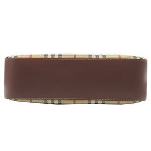 新品同様 バーバリー レザー PVC ベージュ ブラウン 茶 トートバッグ 0153【中古】BURBERRY