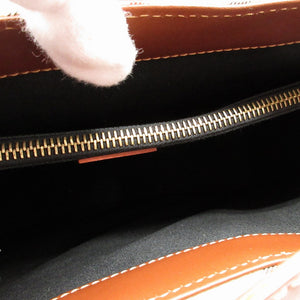 新品同様 バーバリー レザー PVC ベージュ ブラウン 茶 トートバッグ 0153【中古】BURBERRY