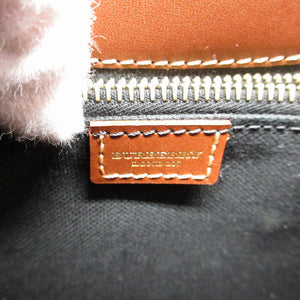 新品同様 バーバリー レザー PVC ベージュ ブラウン 茶 トートバッグ 0153【中古】BURBERRY