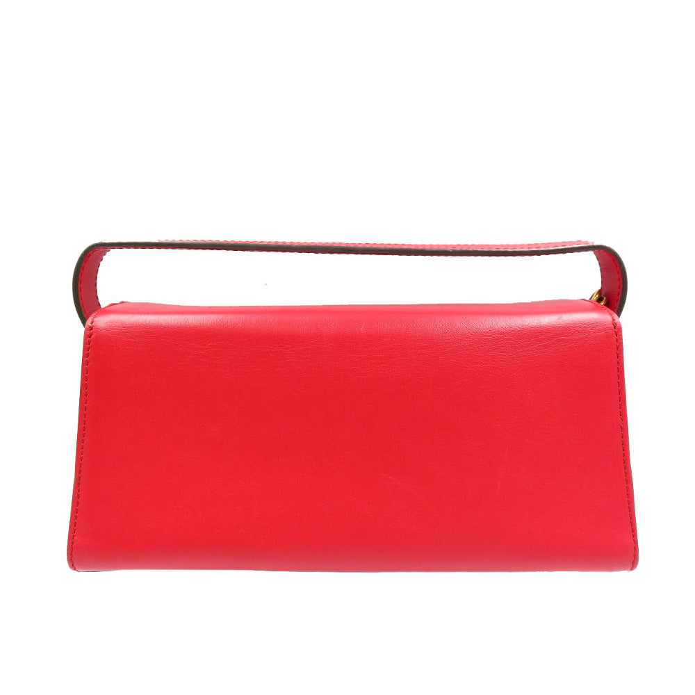 美品 ジェイアンドエムデヴィッドソン エレノア 2WAY レザー ゴールド金具 レッド ショルダーバッグ ハンドバッグ 0155【中古】J&M DAVIDSON