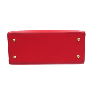 美品 ジェイアンドエムデヴィッドソン エレノア 2WAY レザー ゴールド金具 レッド ショルダーバッグ ハンドバッグ 0155【中古】J&M DAVIDSON